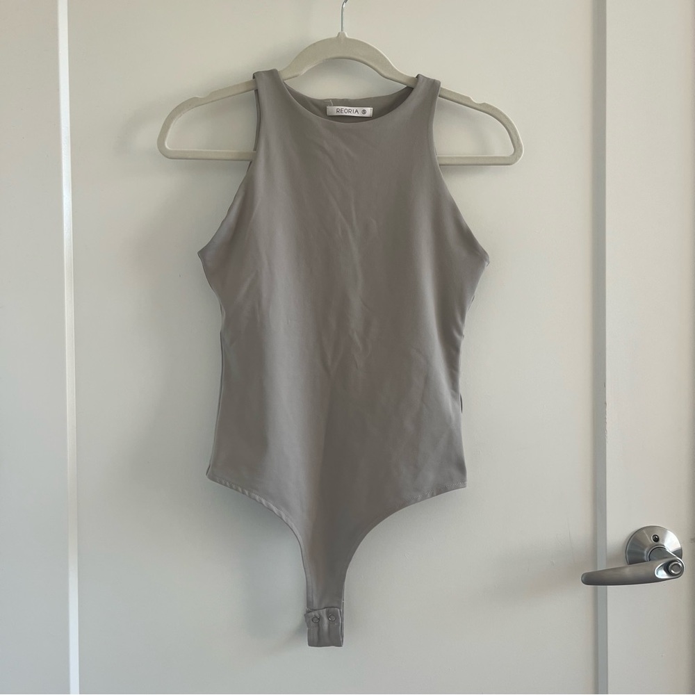 Gray tank top Bodysuit